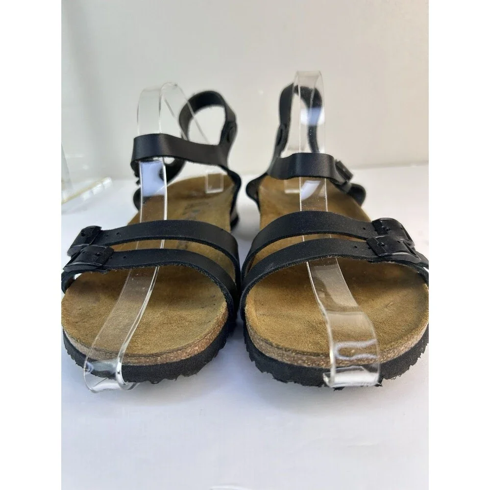 Birkenstock Papillio Leather Sandals  Women's 41 US 10-10.5  Platform Cork Black